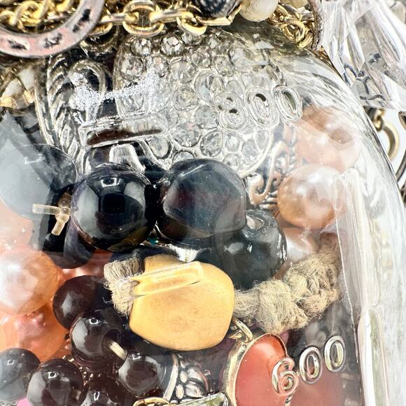 2lb 3oz Jewelry Jar Vintage to Modern Necklaces Bracelets Earrings Mixed Lot - Picture 8 of 9